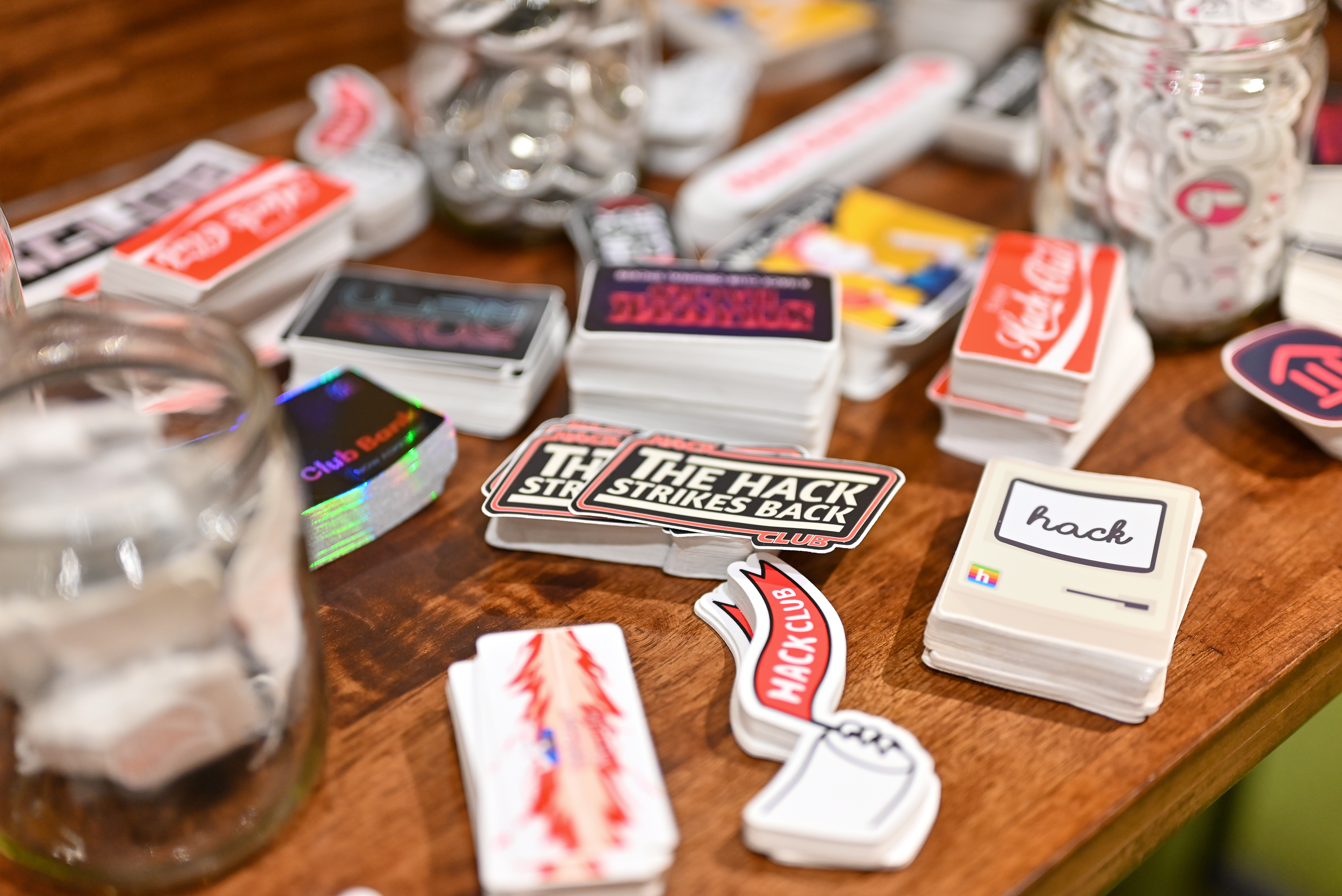 Stickers and swag at Epoch in New Delhi.